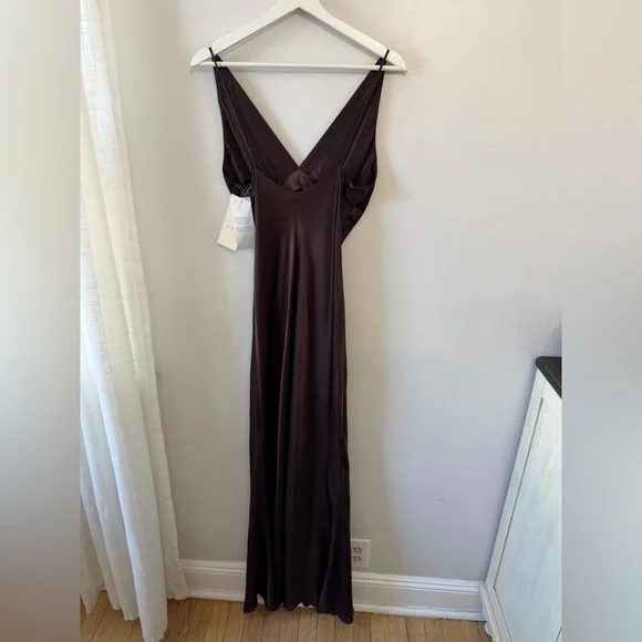 Bec + Bridge Moon Dance Maxi Dress in Dark Chocolate - Picture 3 of 7